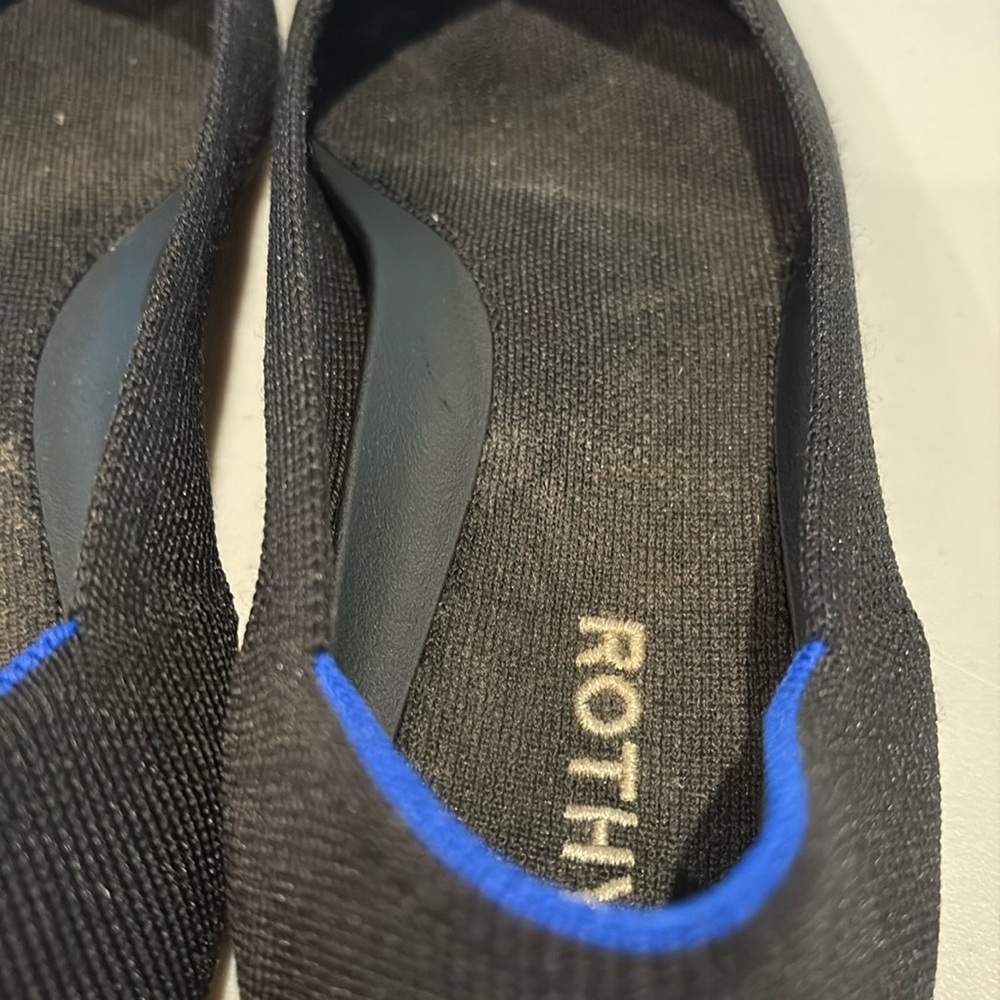 Rothy’s ‘the point’ in black.  Flats. Shoes. Size 11 - Picture 7 of 13